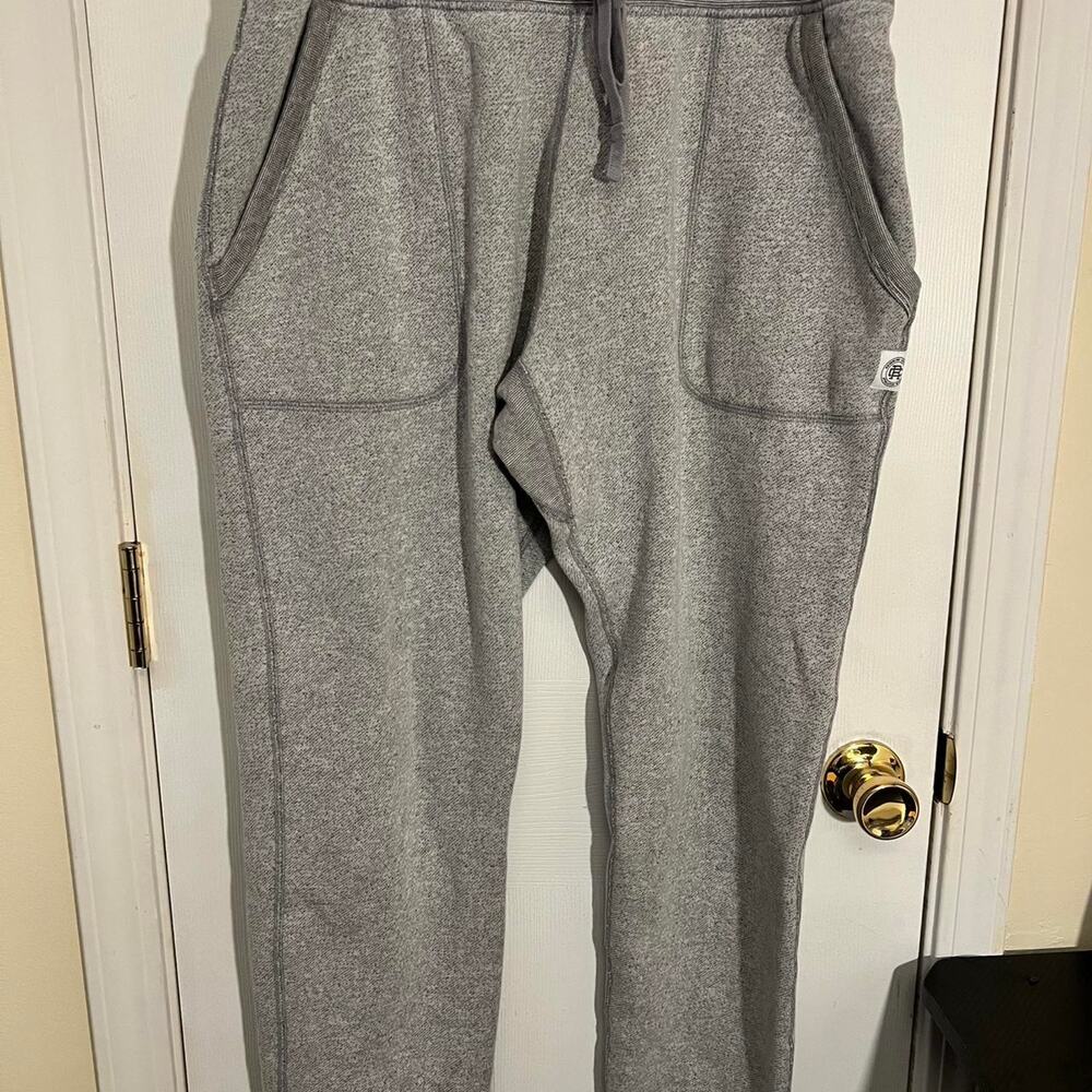 Reigning champ grey sweatpants size